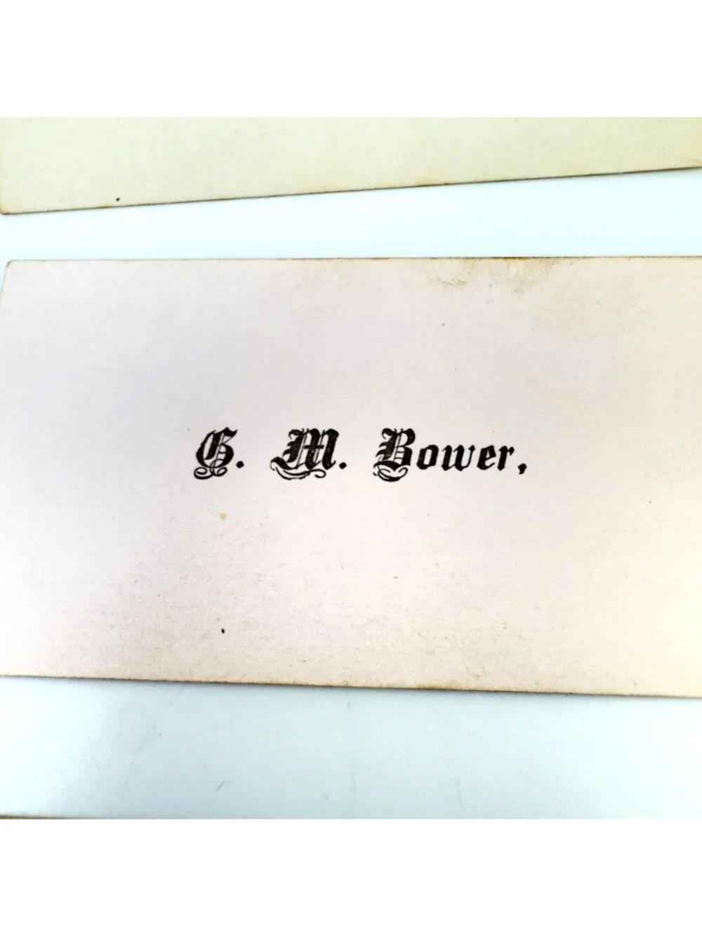 Victorian Calling Cards Set Of 12 Ornate Fonts & 1 Novelty Transparency Design